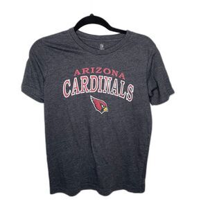 NFL Arizona Cardinals Shirt Youth Size 14-16 Large Gray Tee Team Apparel